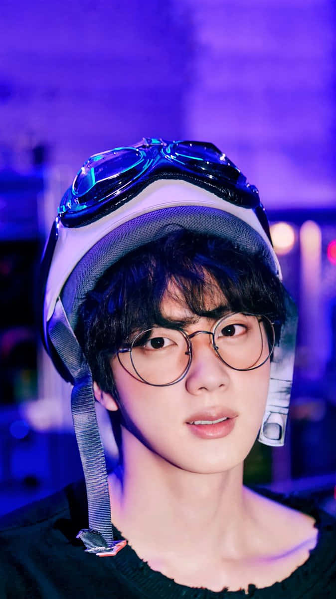 Jin On His Eyeglass V Bts Phone Wallpaper