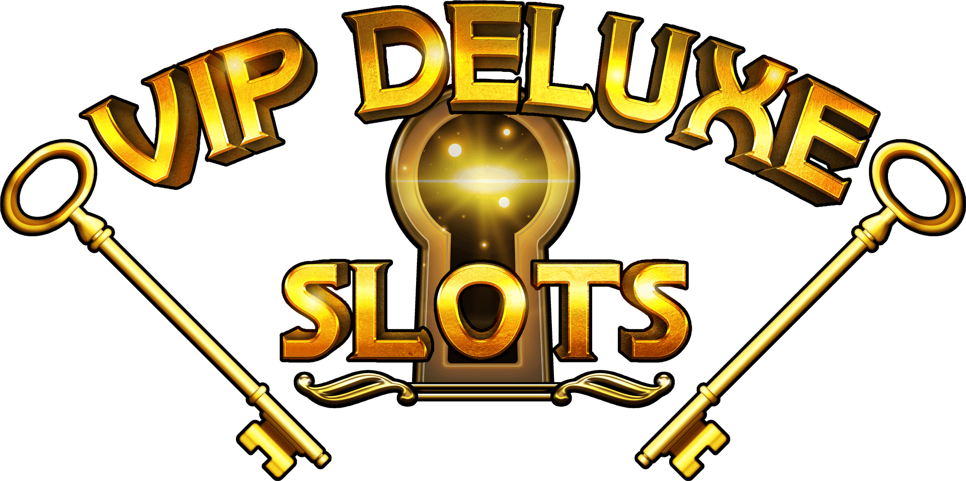 V I P Deluxe Slots Logo PNG