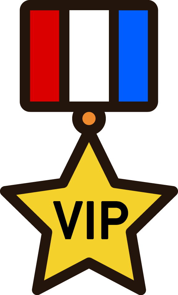 V I P Star Medal Icon PNG