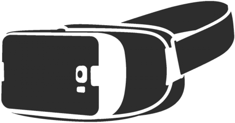 V R Headset Silhouette PNG