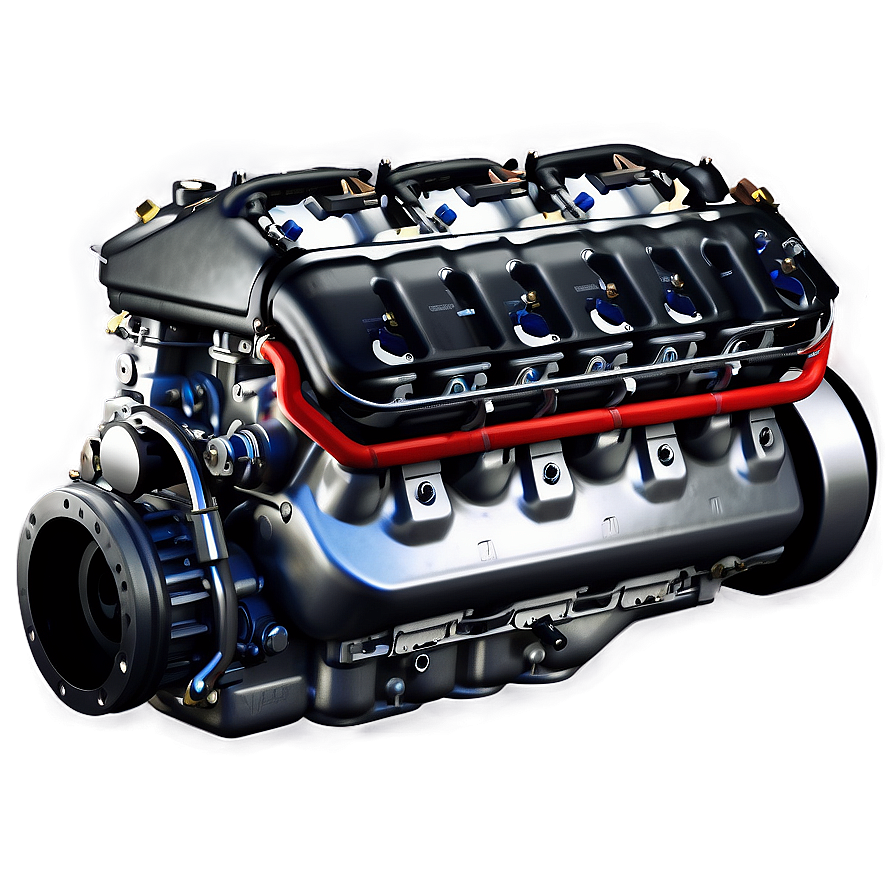 V8 Car Engine Design Png Qeb PNG