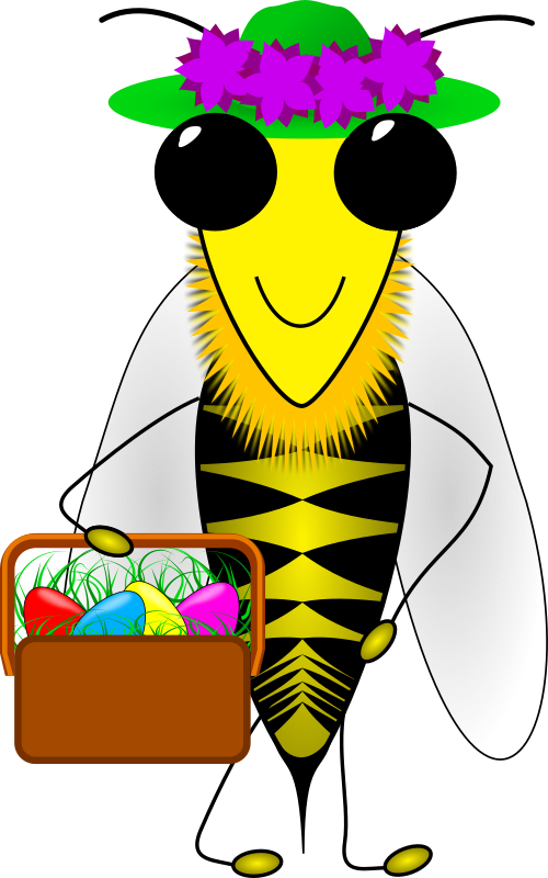 Vacation Bee Clipart PNG