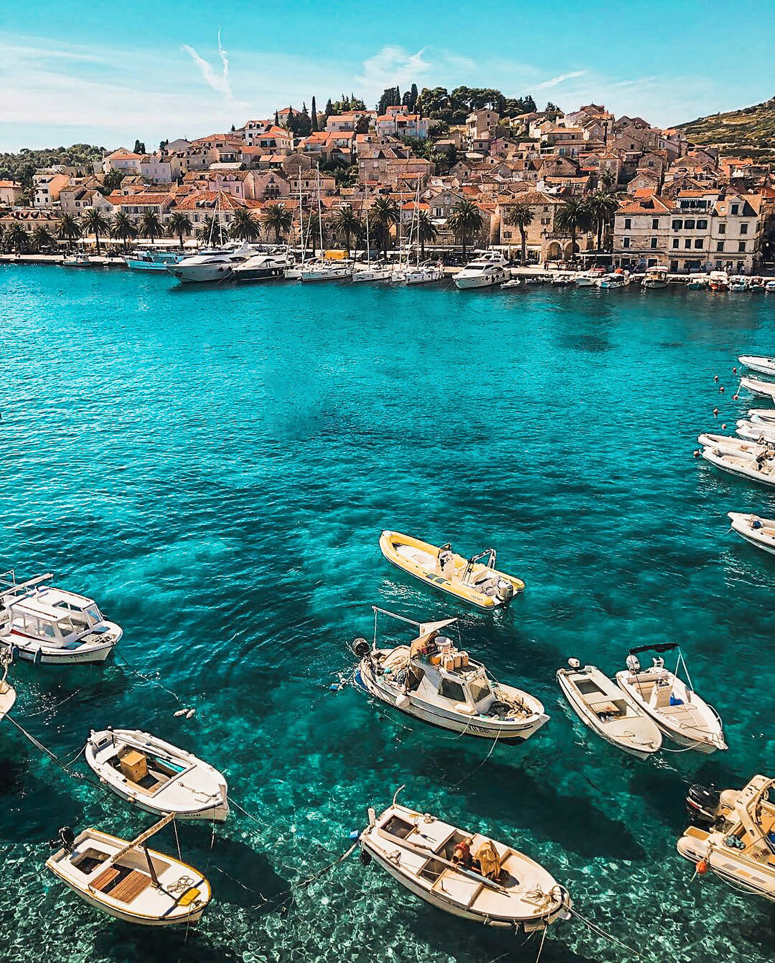 Vacacionesen Croacia - Barcos. Fondo de pantalla