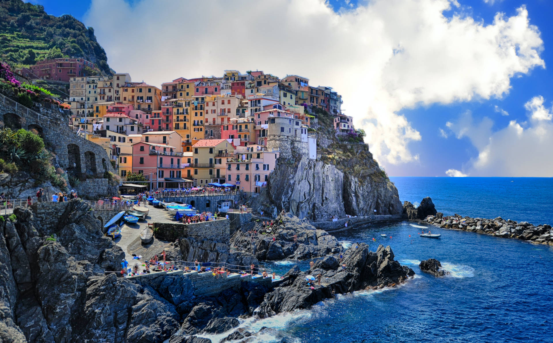 Vacacionesen El Mar Liguriano Fondo de pantalla