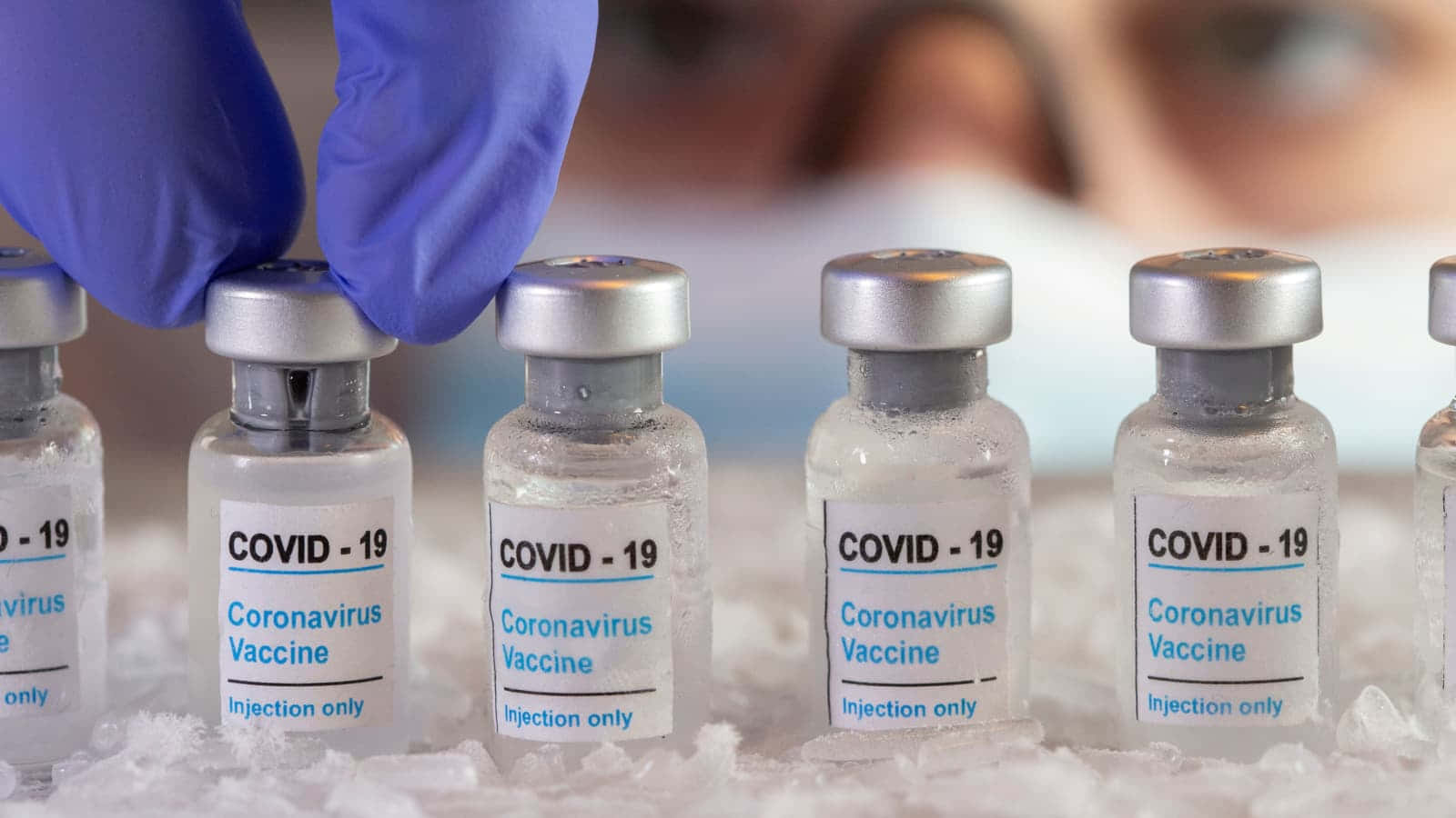 Billede-papir af COVID-19-vaccineprøver