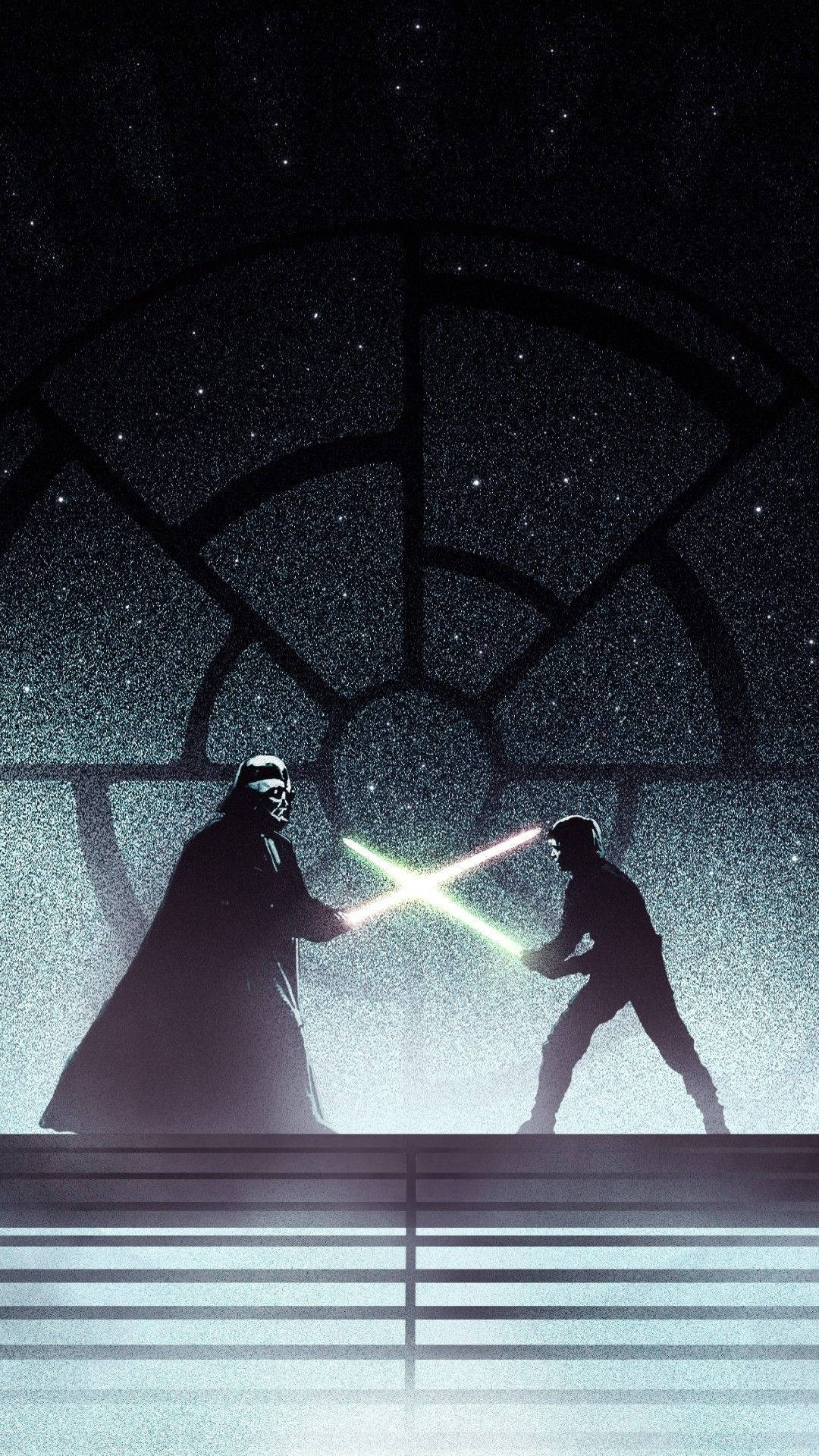 Vader Versus Luke Skywalker Star Wars 4k Iphone Wallpaper