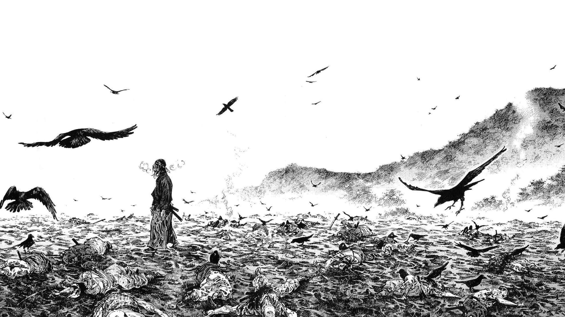 Vagabond Manga Battlefield Aftermath Wallpaper