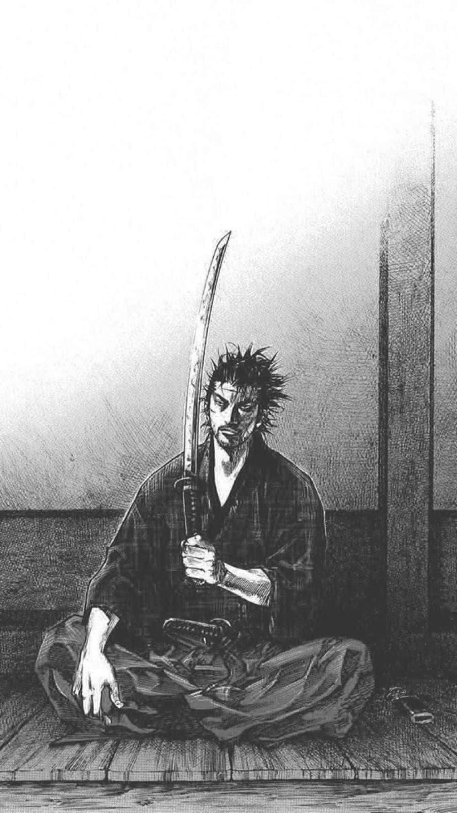 Vagabond Manga Samurai With Sword Wallpaper