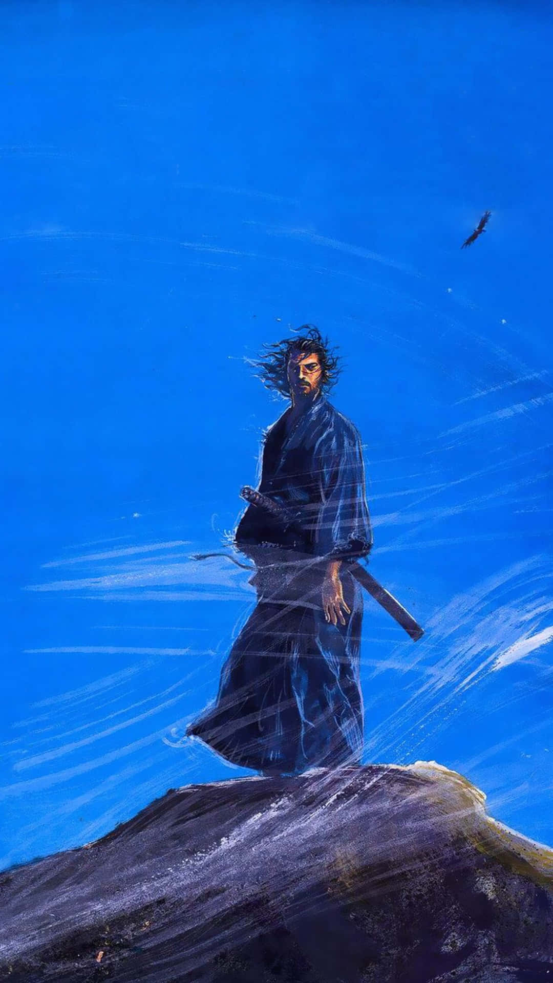 Vagabond Samurai Under Blue Sky Wallpaper