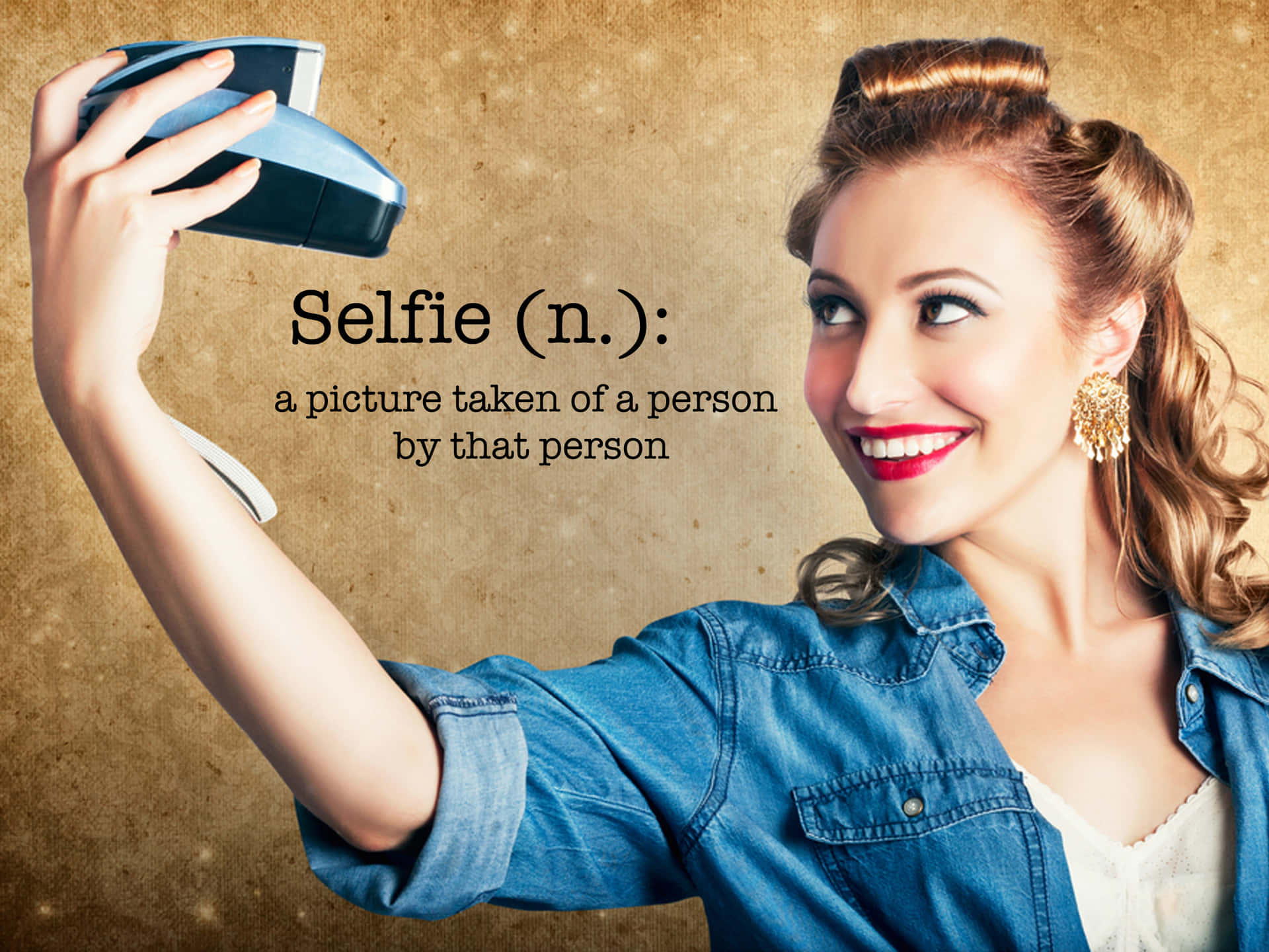Vain Woman And The Definition Of Selfie Wallpaper