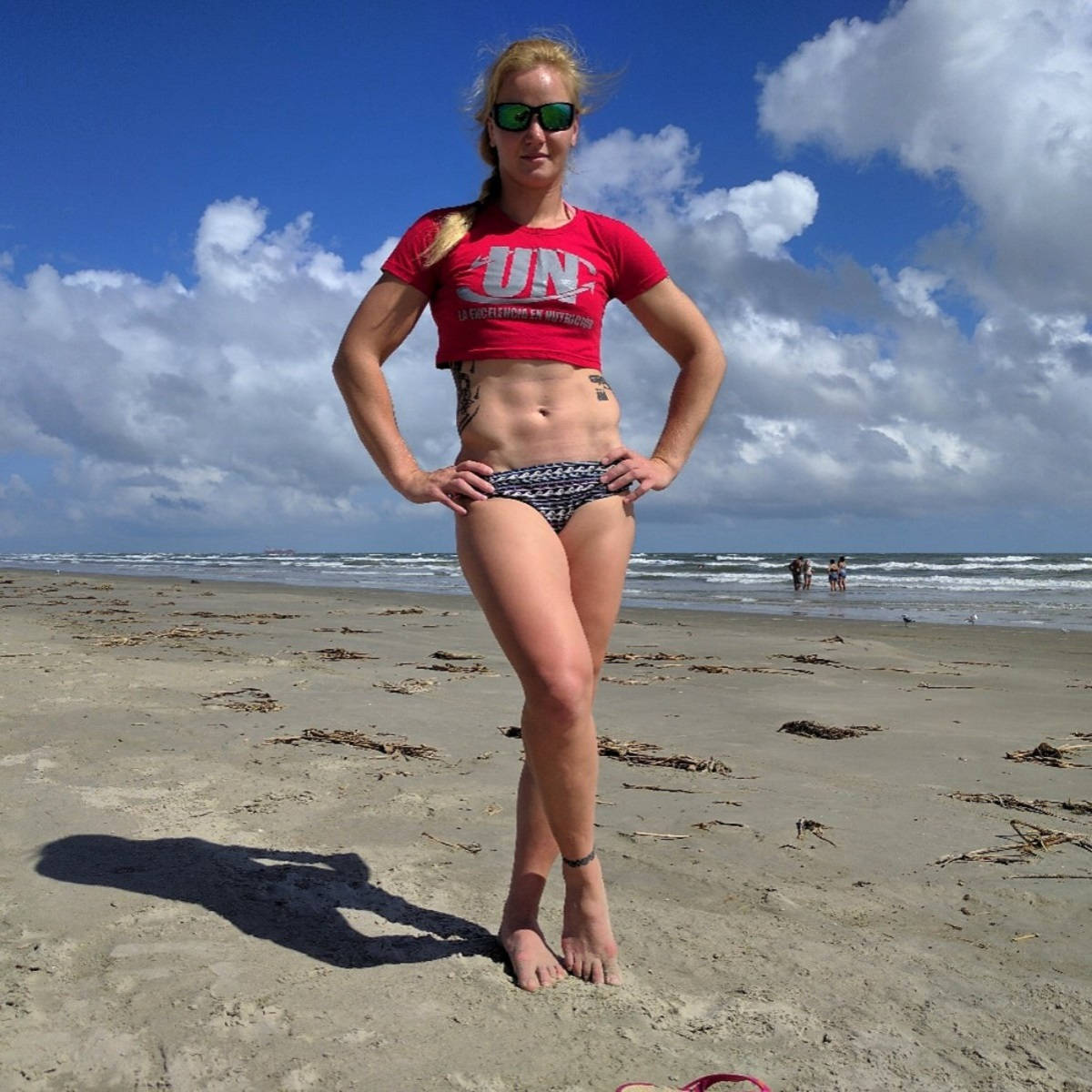 Valentina Shevchenko Galveston Beach 2016 Sfondo