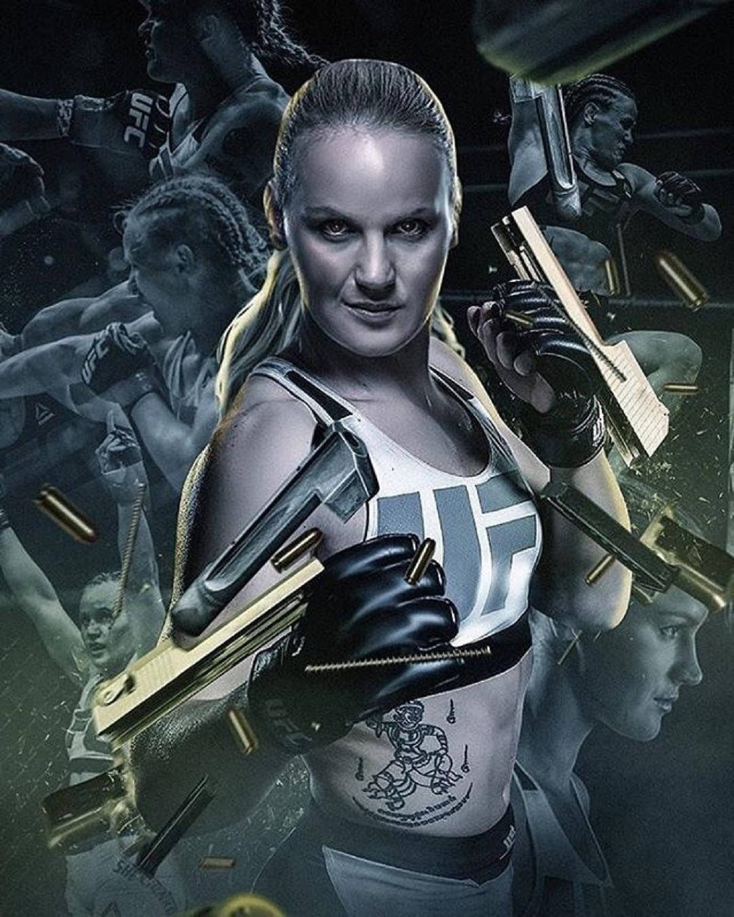 Valentina Shevchenko UFC Fan Pige Kunst Tapet Wallpaper