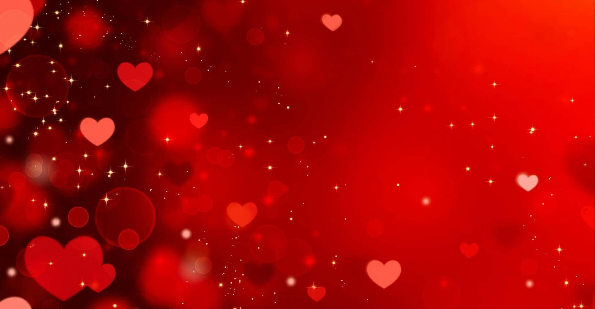 Hearts In Gradient Valentine Background
