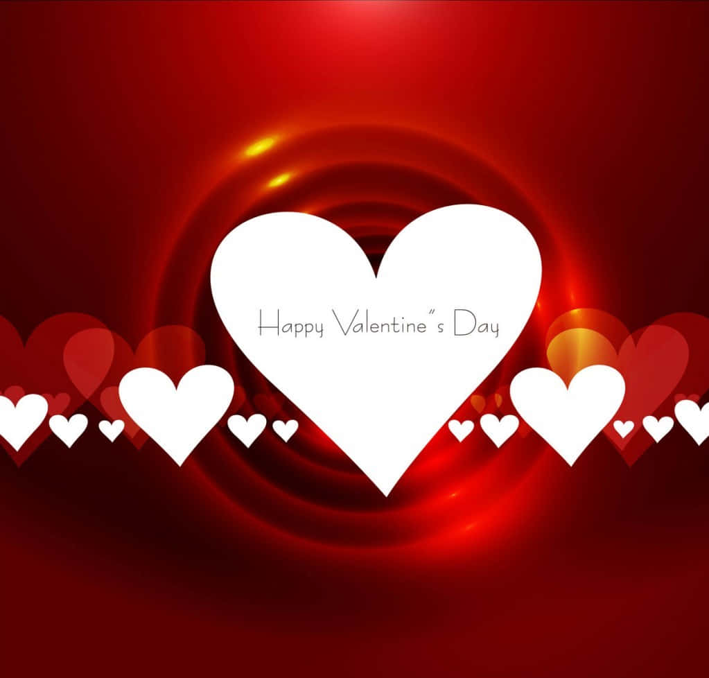 Red And White Valentine Background Vector Art Background