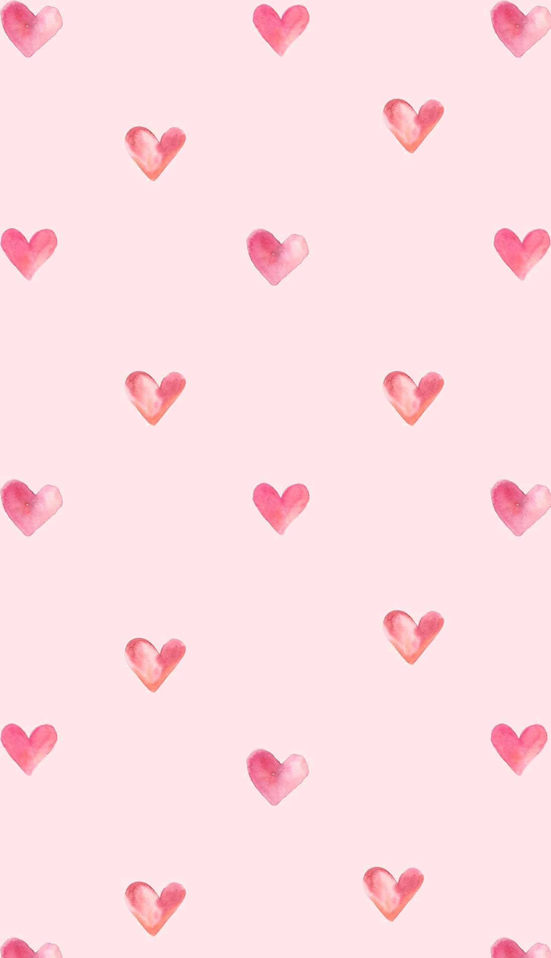 Pink Aesthetic Hearts Valentine Background
