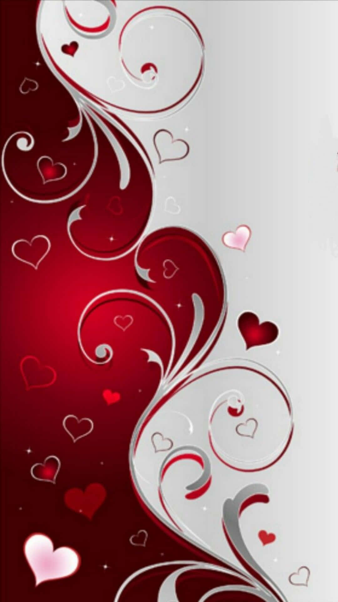 Red And White Valentine Background