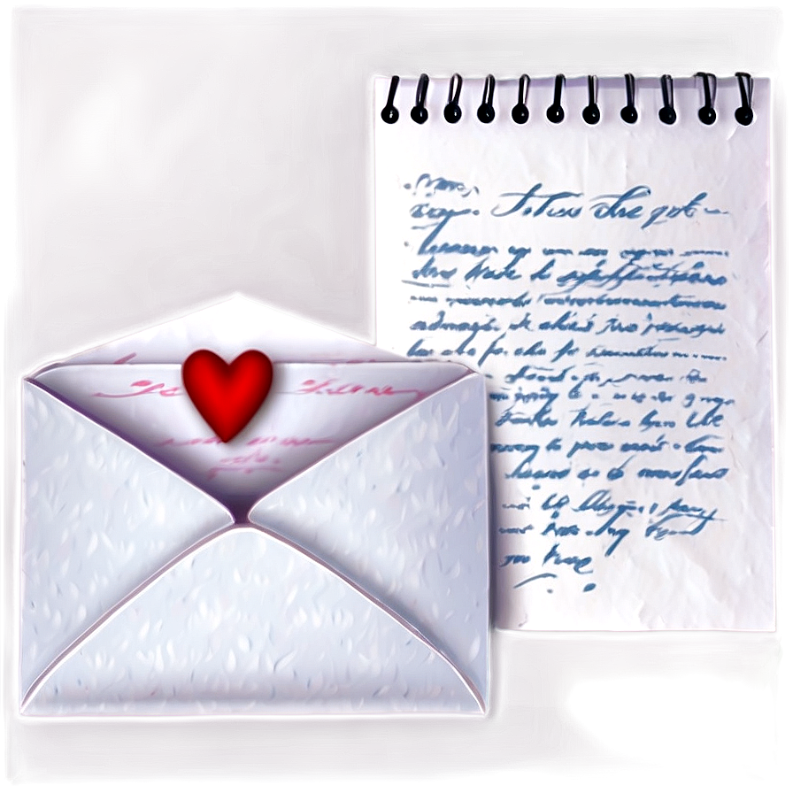 Valentine Love Letter Png 05242024 PNG