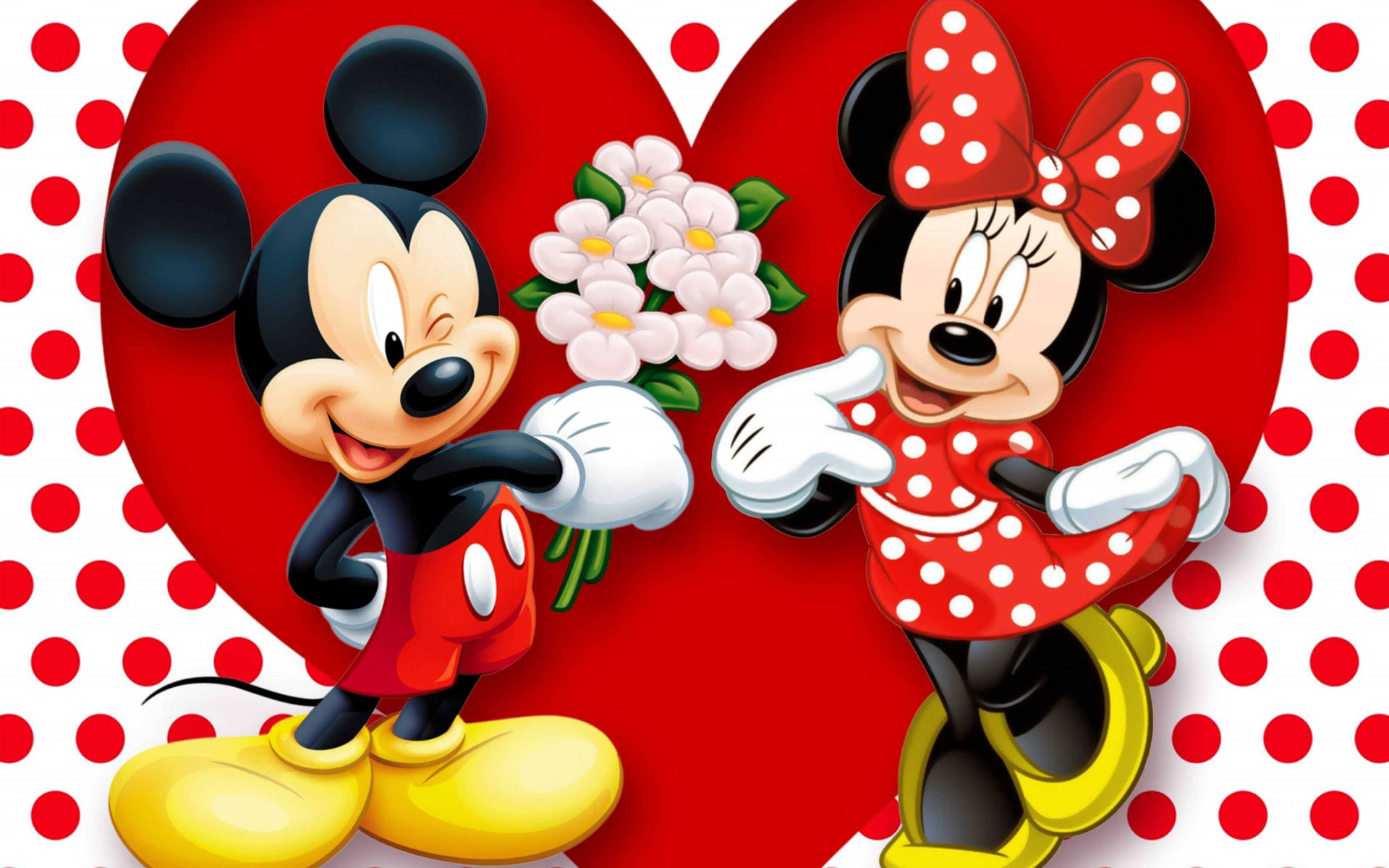 Valentine Minnie And Mickey Mouse Hd