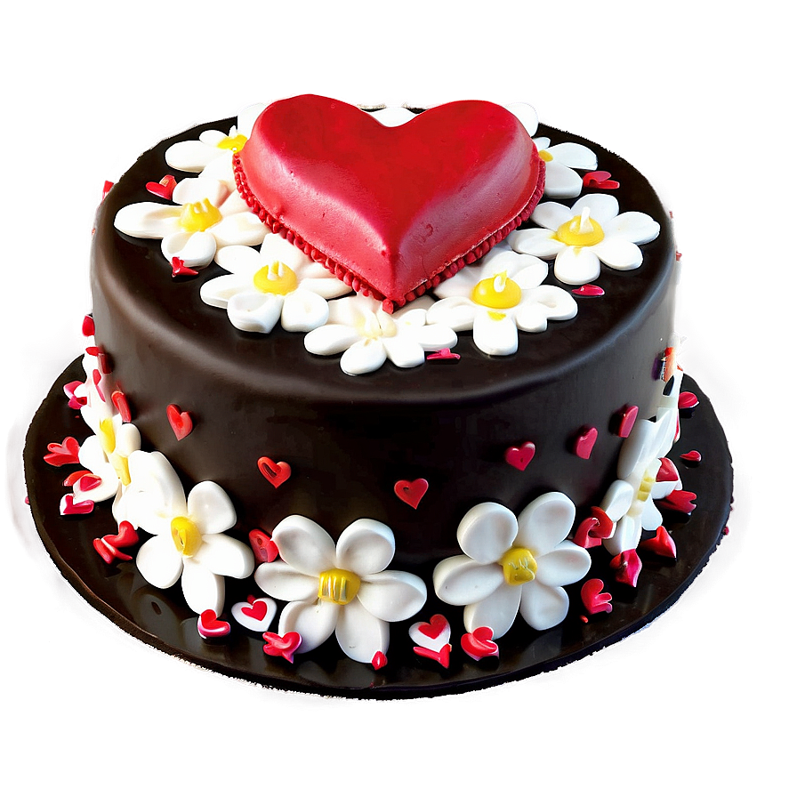 Valentine's Day Cake Png 05242024 PNG