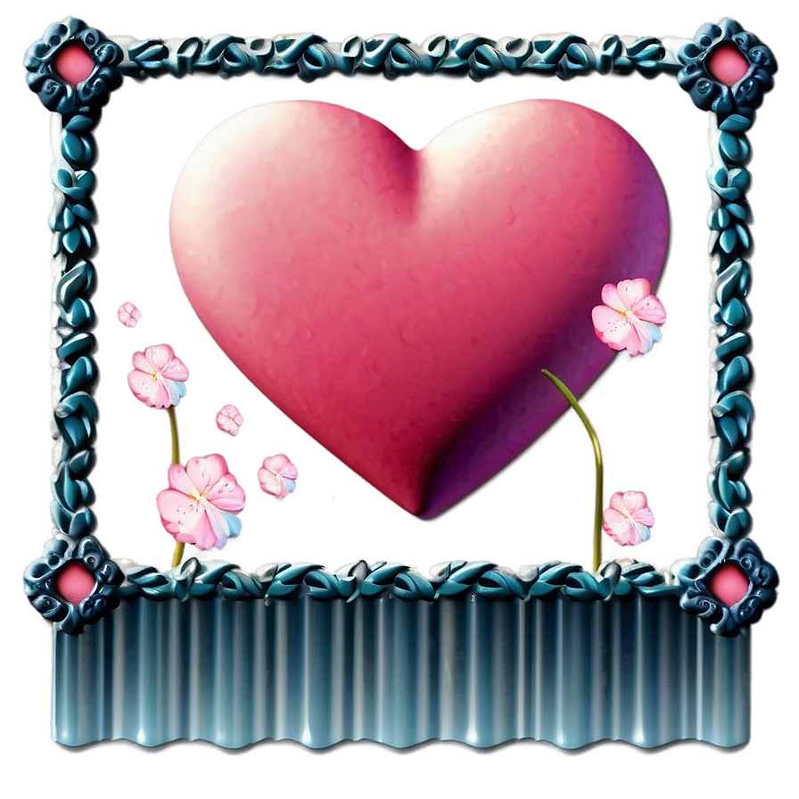 Valentine's Day Cute Frame Png 06262024 PNG