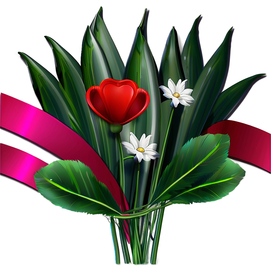 Valentine's Day Flowers Png 05242024 PNG