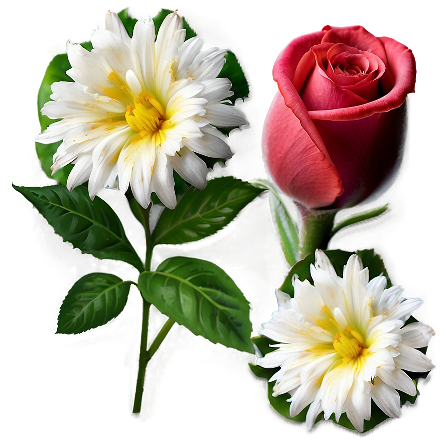 Valentine's Day Flowers Png Yhb PNG
