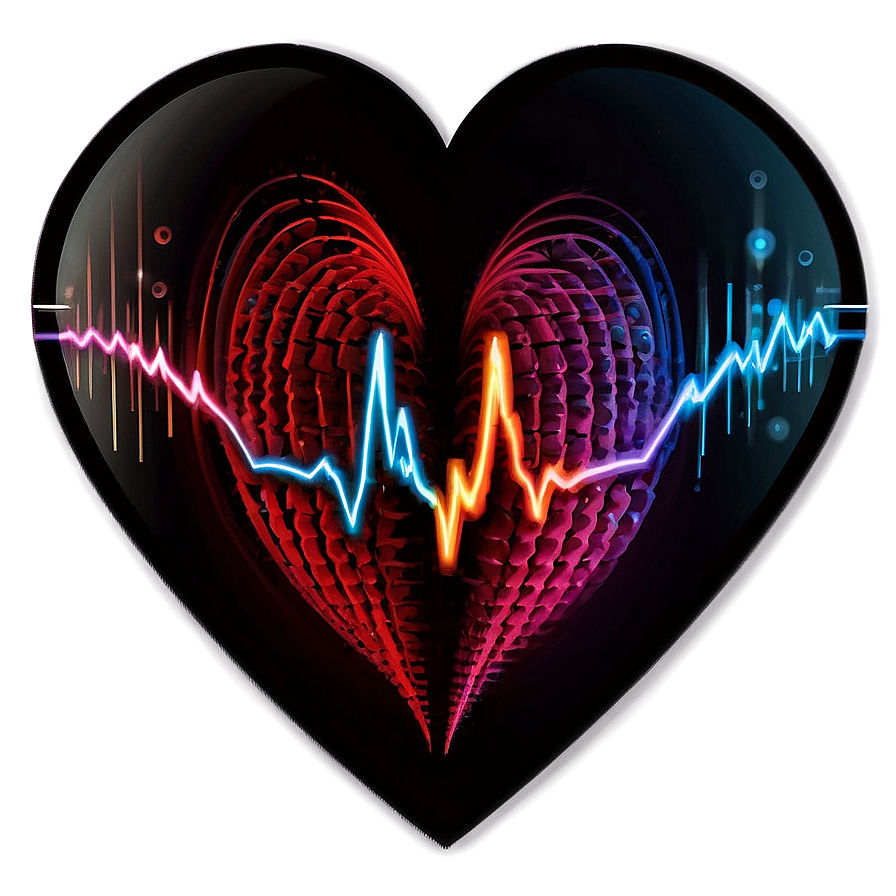 Valentine's Day Heartbeat Png Jvt PNG