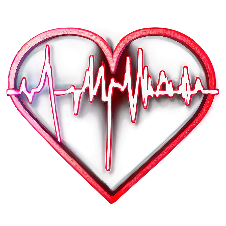 Valentine's Day Heartbeat Png Meq91 PNG
