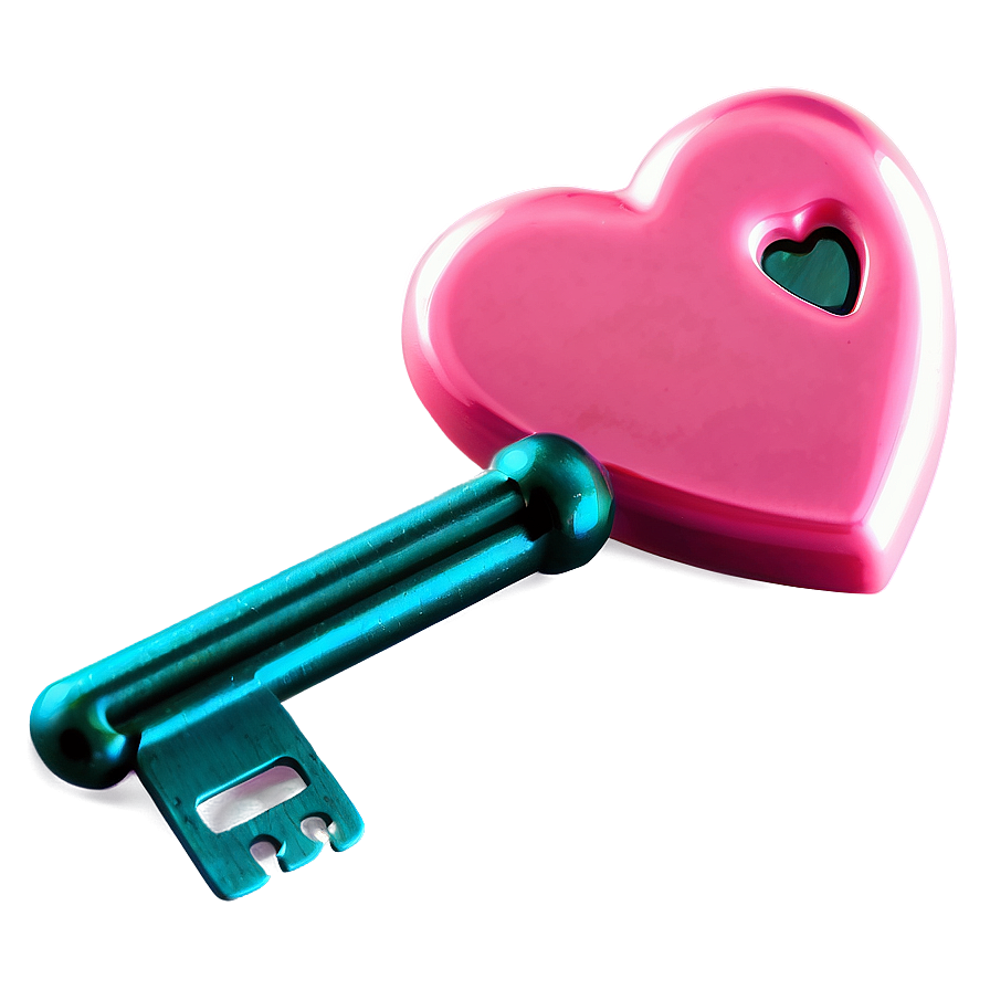 Valentine's Day Love Key Png 05242024 PNG