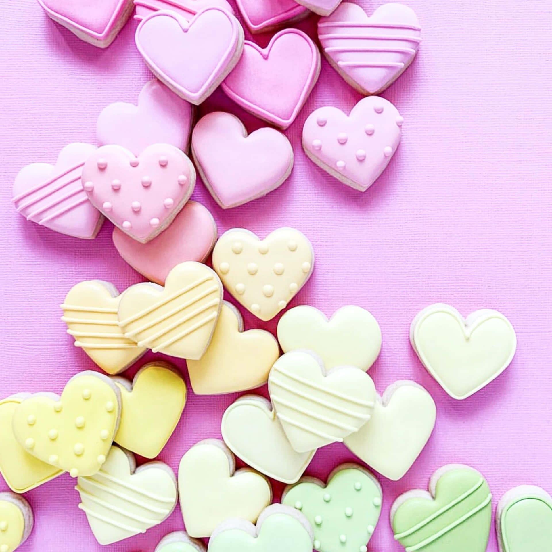 Valentine's Day Pastel Hearts Pictures 2048 x 2048 Picture