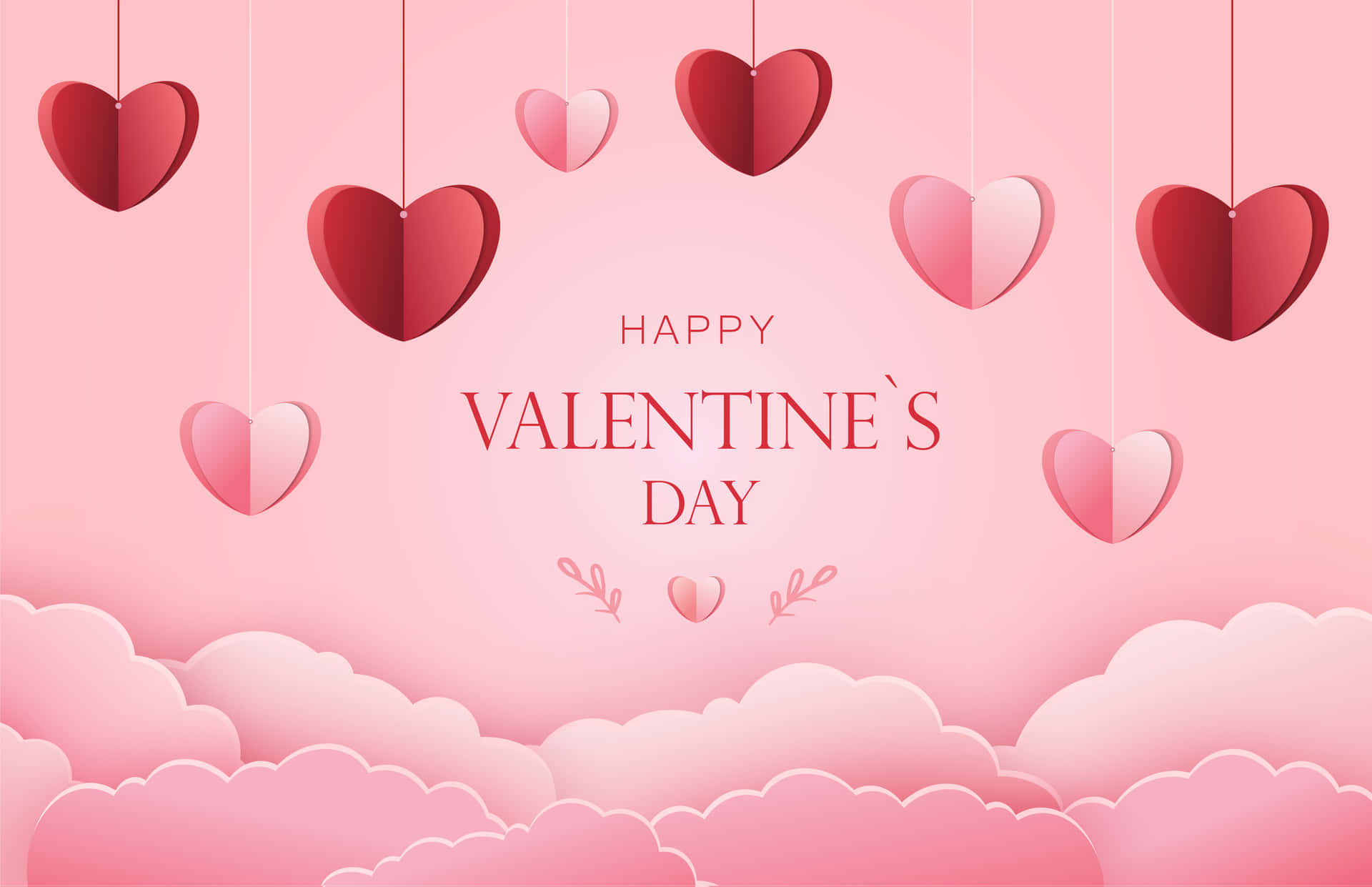 Pink Happy Valentine's Day Poster Pictures