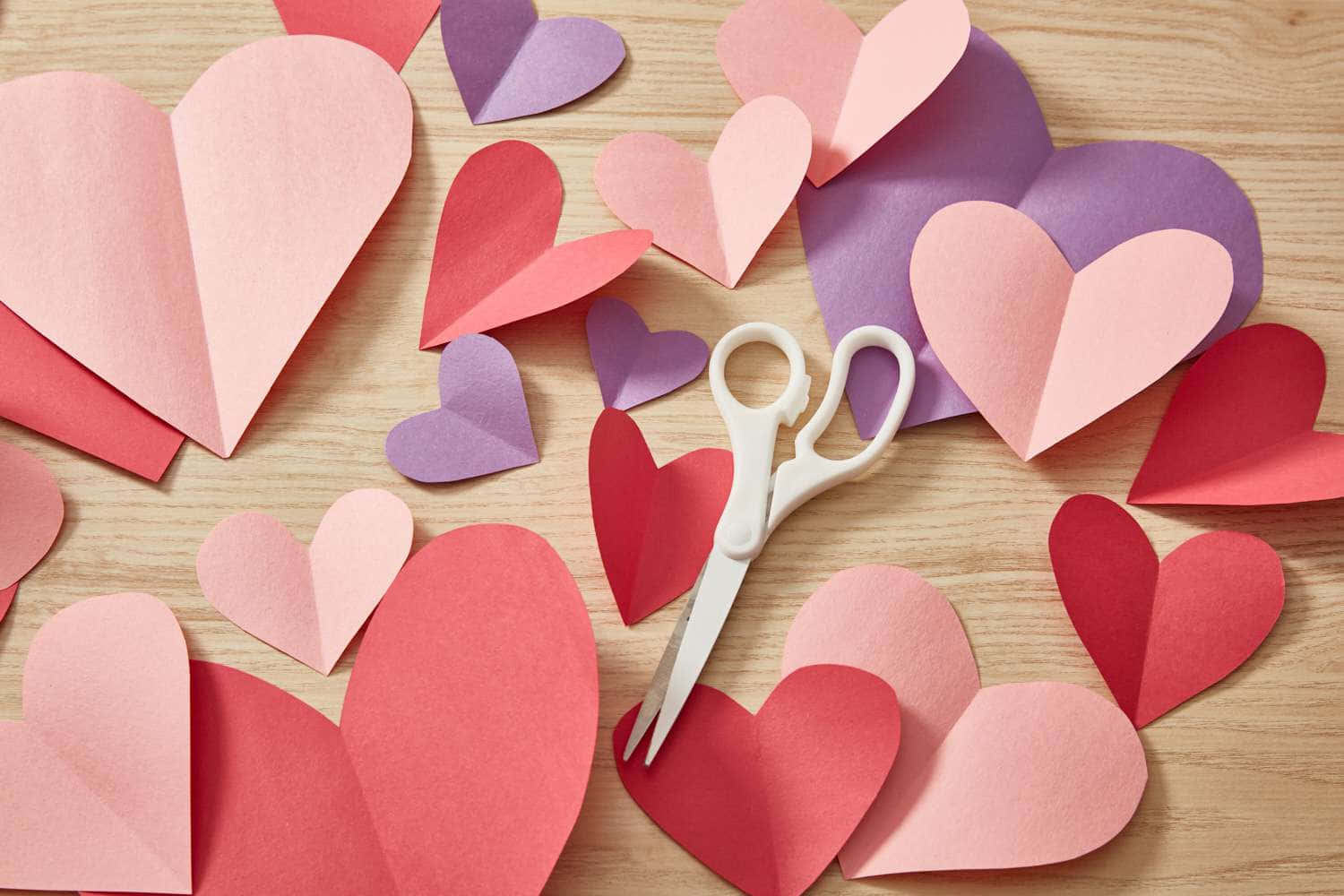 Valentine's Day Heart Paper Cut Picture 1500 x 1000 Picture