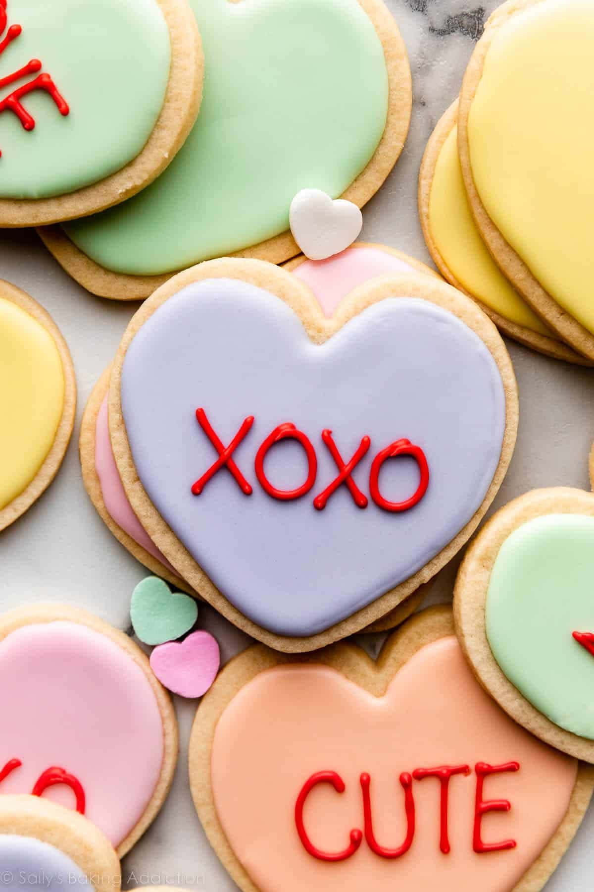 Pastel Valentine's Day Heart Cookies Pictures 1200 x 1800 Picture
