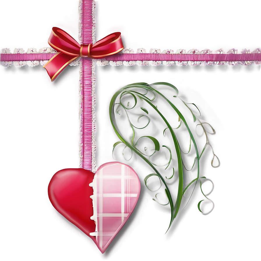 Valentine's Decorative Line Png 18 PNG