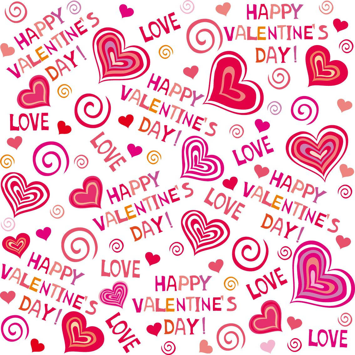 Valentins Kærlighed Og Hjerter Wallpaper