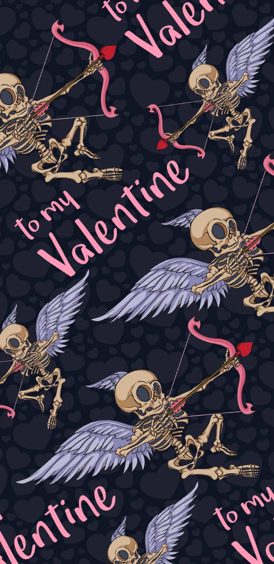 Valentine Skeleton Love Wallpaper