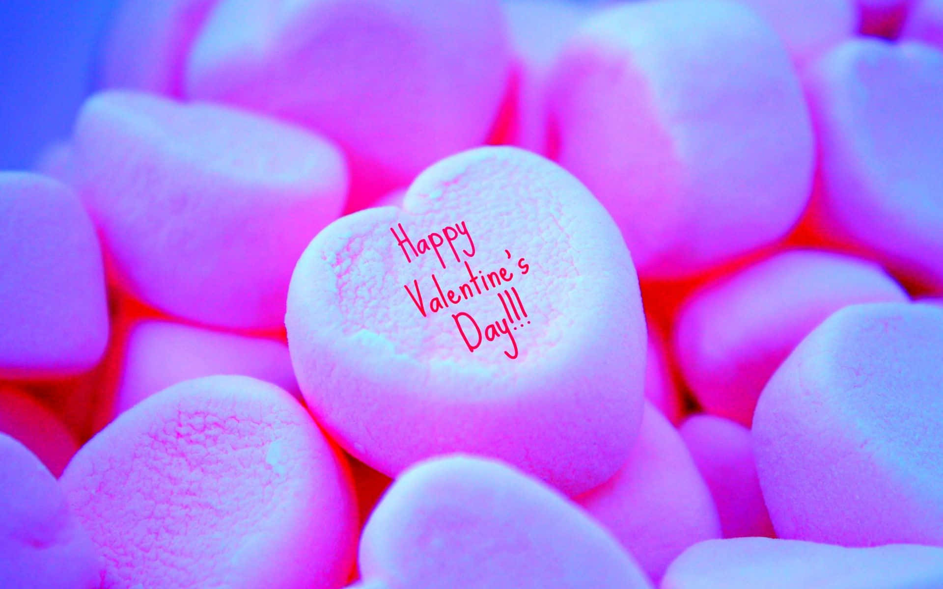 Einentzückendes Valentinstags-hintergrundbild Mit Pinken Und Roten Herzen.