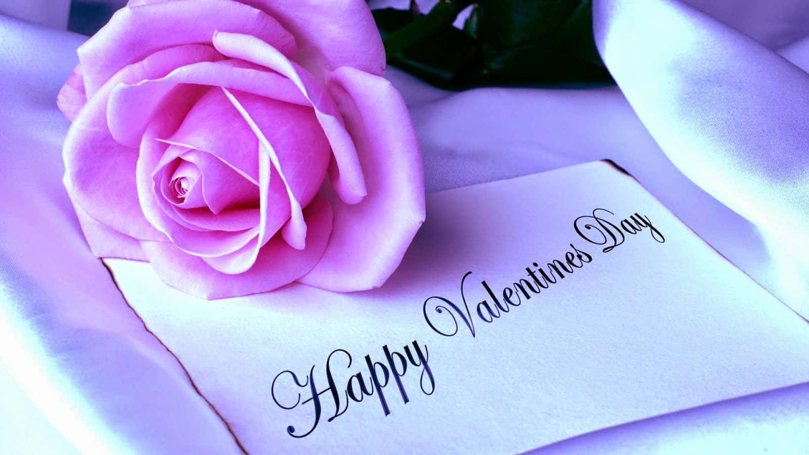 Fejrdin Kærlighed På Valentinsdag Med En Smuk, Romantisk Baggrund.