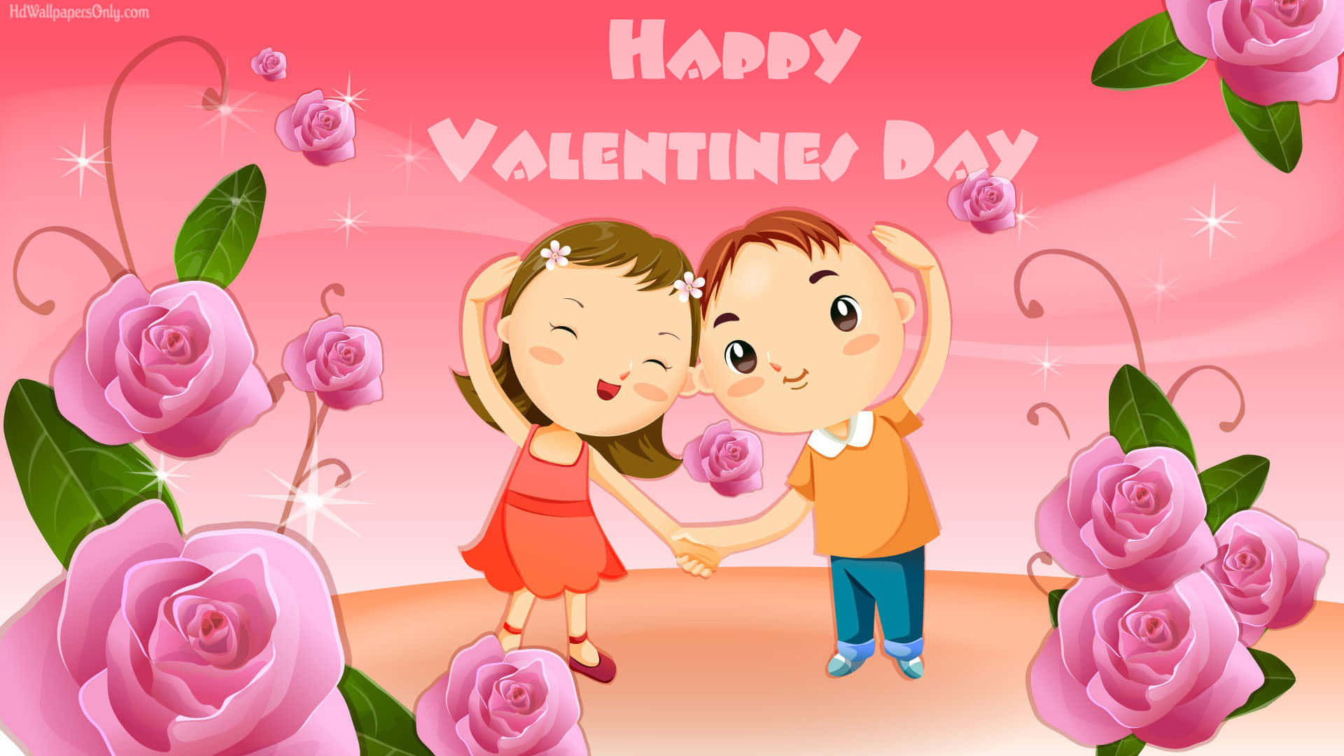 Boy And Girl Valentines Day Background