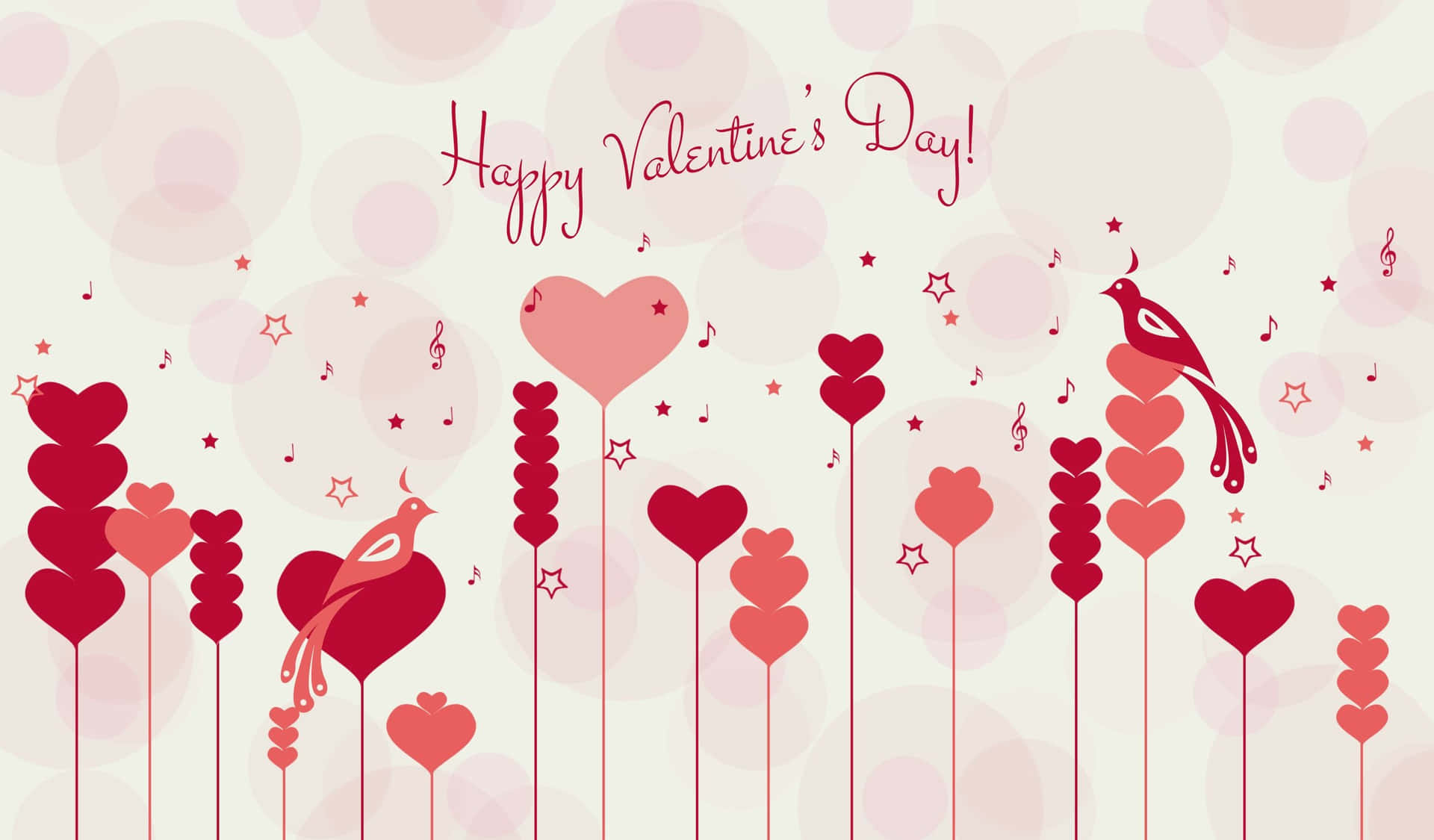 Red And Pink Hearts Valentines Day Background