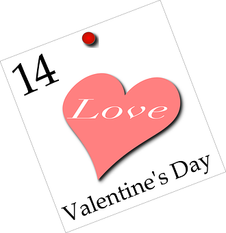 Valentines Day Calendar Reminder PNG