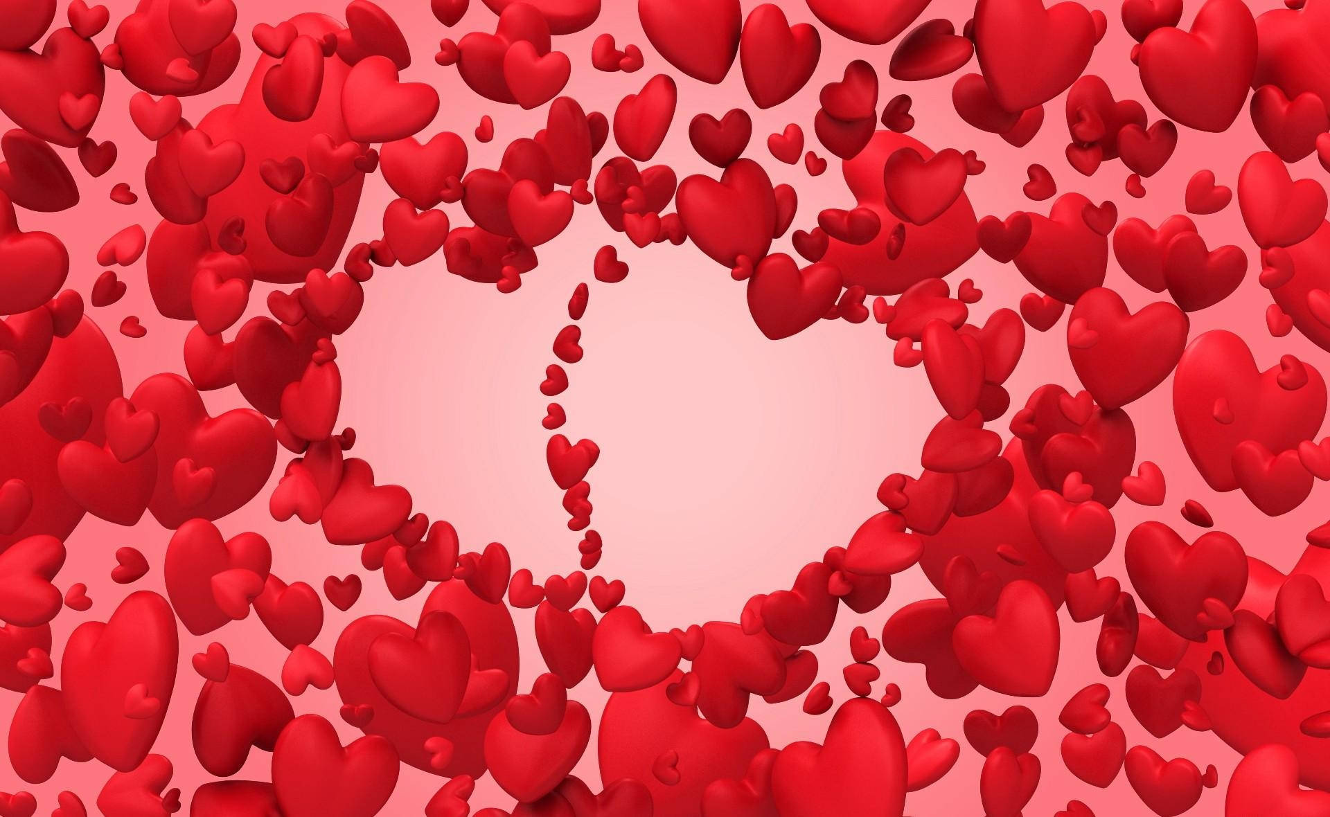 Heart Shapes Valentines Day Desktop Wallpaper
