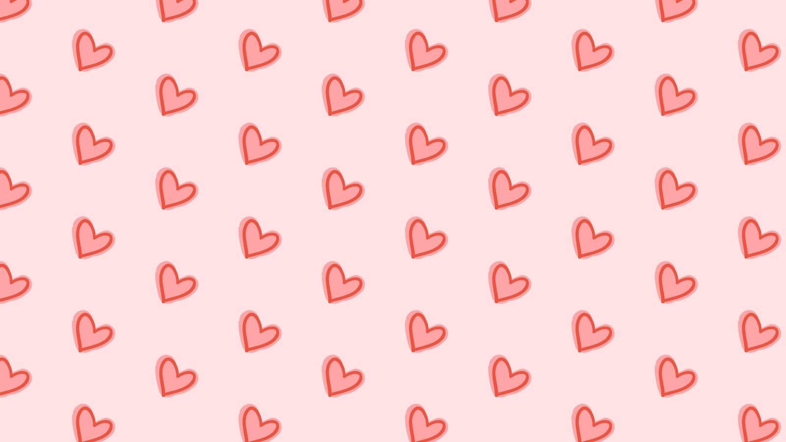 Pink Aesthetic Tiny Hearts Valentines Day Desktop Wallpaper