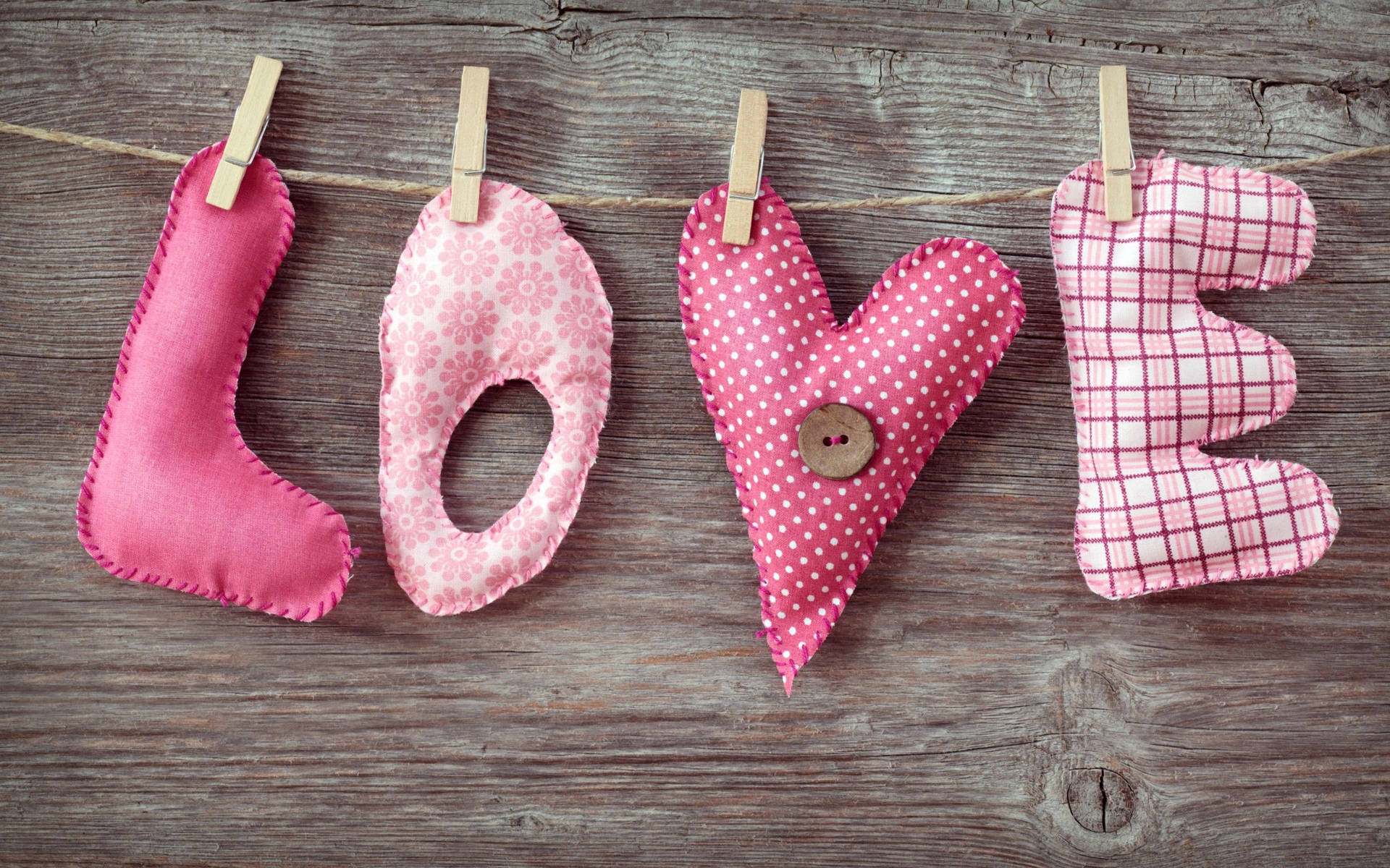 Love Craft Hearts Valentines Day Desktop Wallpaper
