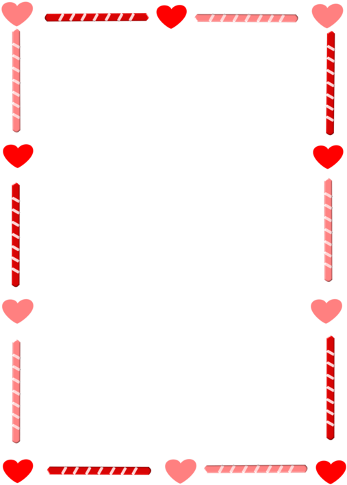 Valentines Day Frame Design PNG