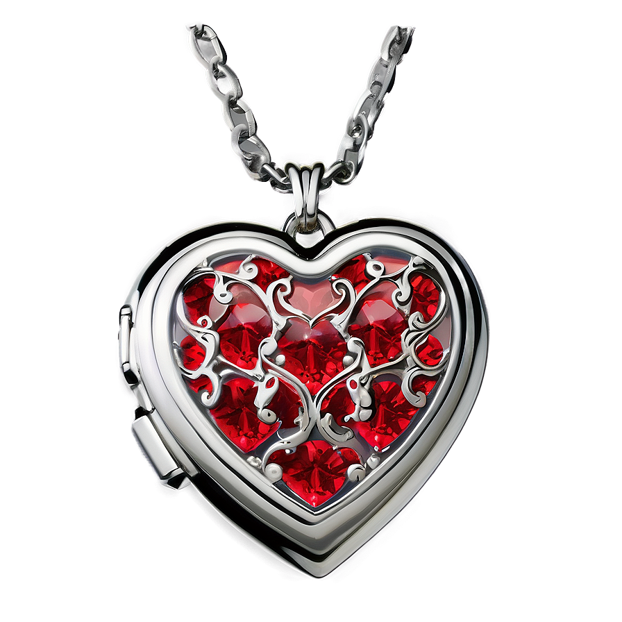 Download Valentines Day Heart Locket Png Mij | Wallpapers.com