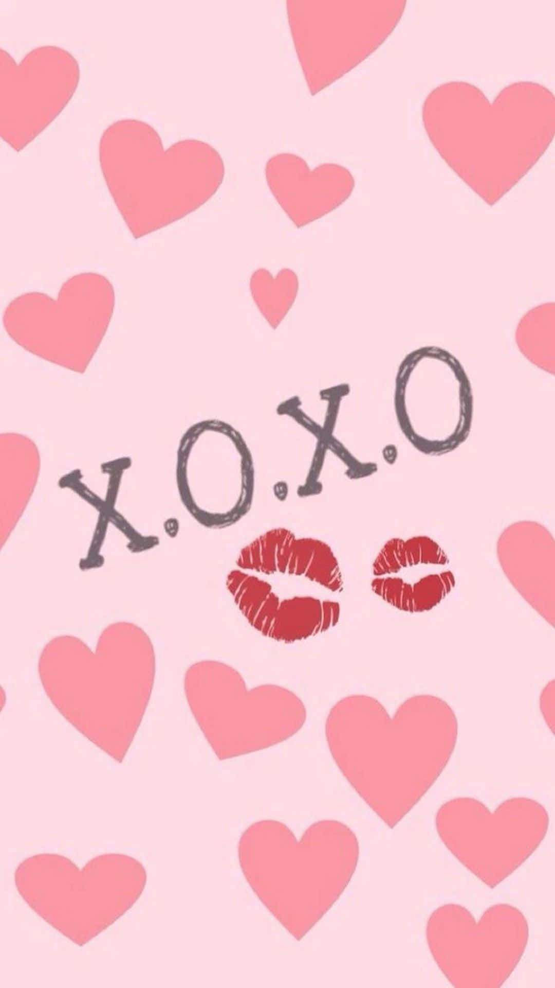 Díade San Valentín En Tu Teléfono - Beso Xoxo Fondo de pantalla