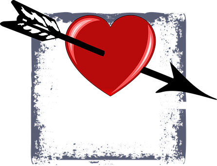 Valentines Heart Arrow PNG
