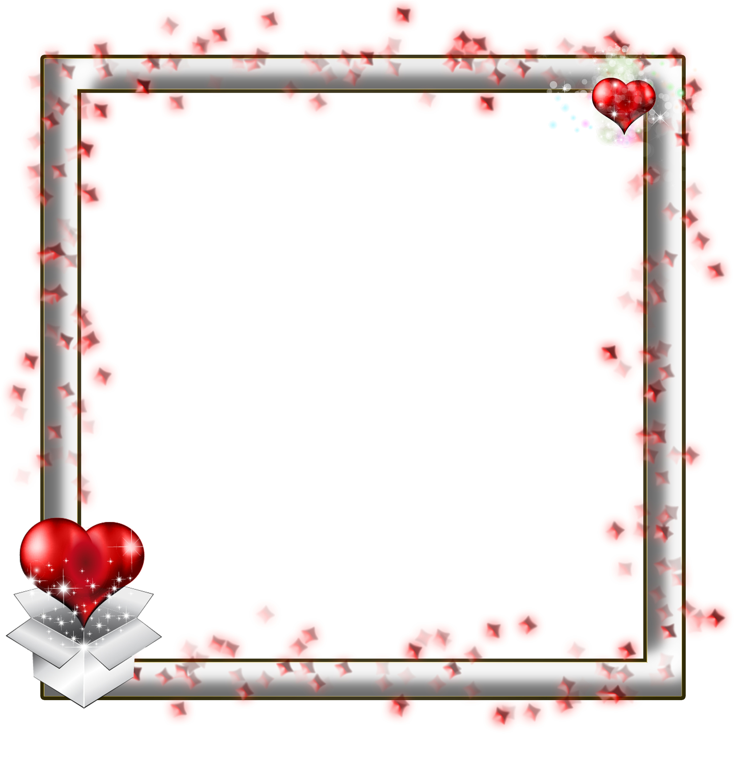 Valentines Heart Frame PNG