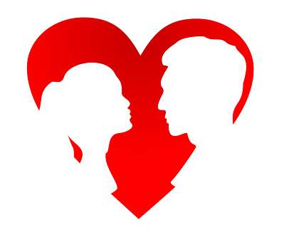 Valentines Heart Silhouette PNG